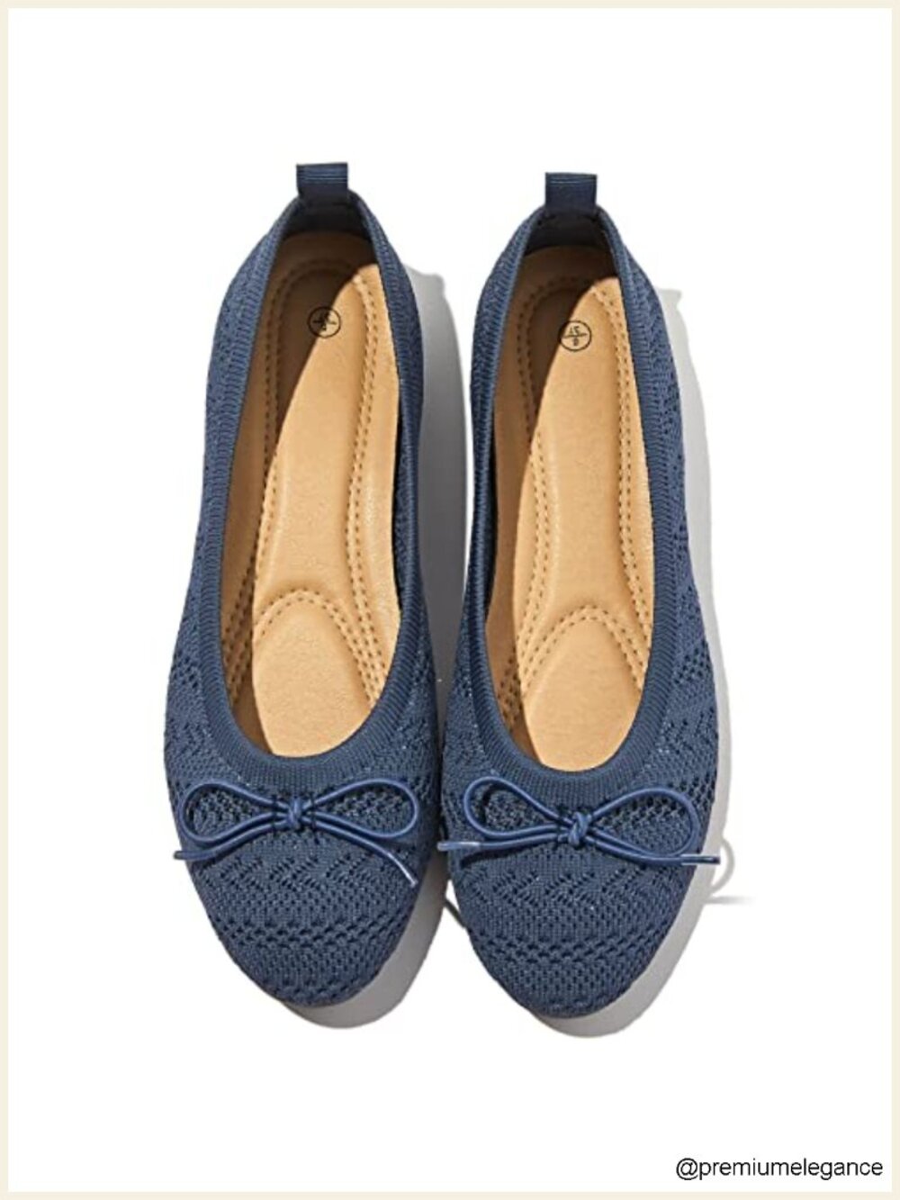 Women's Round Toe Ballet Flats Breathable Crochet Lace Low Heel Dress Shoes